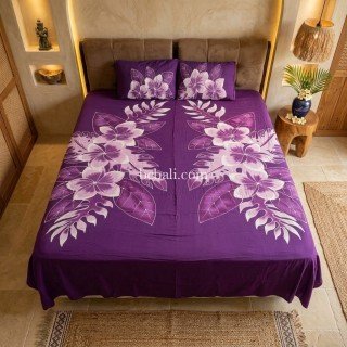 One Sets Bedsheet Hand Painted by Balinese Artisans